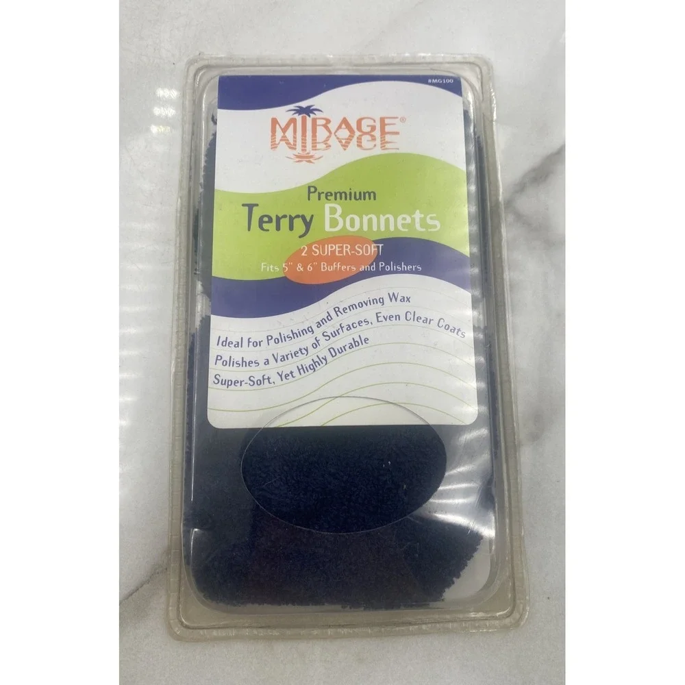 Mirage Premium Terry Bonnets, 2 Super Soft 7